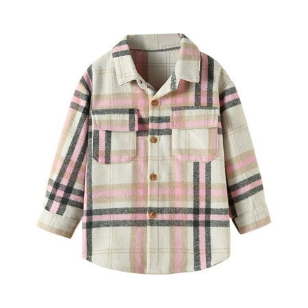 Lindreshi Winter Coats for Toddler Girls and Boys Toddler Flannel Shirt Jacket Plaid Long Sleeve Lapel Shacket Kids Boys Girls Fall Tops
Lindreshi Winter Coats for Toddler Girls and Boys Toddler Flannel Shirt Jacket Plaid Long Sleeve Lapel Shacket Kids Boys Girls Fall Tops