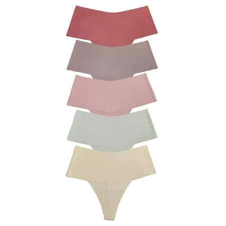Women Underwear 5-Pack Mixed Color Sports Fitness Quick Drying High Waist Seamless Ice Silk Thong Female Underpanty Panties Comfort Undergarments
Women Underwear 5-Pack Mixed Color Sports Fitness Quick Drying High Waist Seamless Ice Silk Thong Female Underpanty Panties Comfort Undergarments