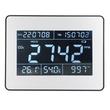 Ccdes Indoor Air Quality Monitor CO2 Monitor Indoor Air Quality Detector With Humidity Temperature Time Display US Plug 100‑240V Indoor CO2 Monitor
Ccdes Indoor Air Quality Monitor CO2 Monitor Indoor Air Quality Detector With Humidity Temperature Time Display US Plug 100‑240V Indoor CO2 Monitor