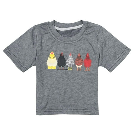 Toddler Baby Boys Girl Pure Cotton T-shirt Round Neck Chicken Print Tops Casual Fashion Comfortable Short Sleeve Tops
Toddler Baby Boys Girl Pure Cotton T-shirt Round Neck Chicken Print Tops Casual Fashion Comfortable Short Sleeve Tops