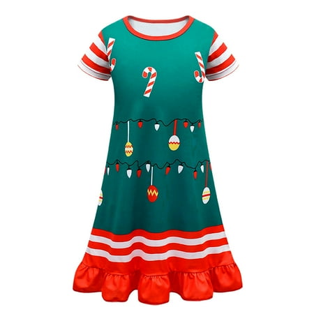 OJinShaWanO Toddler Dress Up Clothes For Girls Kids Girls Short Sleeve Christmas Cartoon Print Show Dress Home Comfort Dress Green Polyester 2-3 Years
OJinShaWanO Toddler Dress Up Clothes For Girls Kids Girls Short Sleeve Christmas Cartoon Print Show Dress Home Comfort Dress Green Polyester 2-3 Years