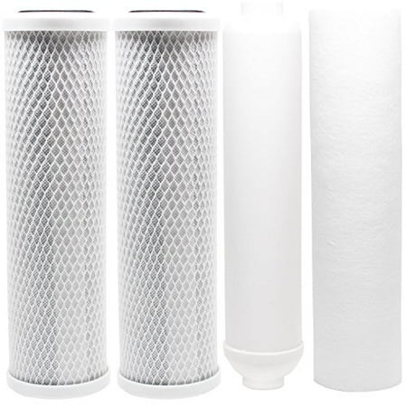 Universal 10 inch Carbon Block Sediment Inline Filter - Compatible with APEC ROES-50 APEC RO-90 Watts WP5-50 APEC ROES-PH75 Watts WP-5 APEC RO-PERM Watts RO-TFM-5SV by CFS
Universal 10 inch Carbon Block Sediment Inline Filter - Compatible with APEC ROES-50 APEC RO-90 Watts WP5-50 APEC ROES-PH75 Watts WP-5 APEC RO-PERM Watts RO-TFM-5SV by CFS