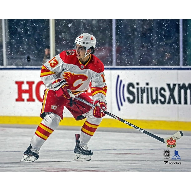 Johnny Gaudreau Calgary Flames Unsigned 2019 Heritage Classic Photograph