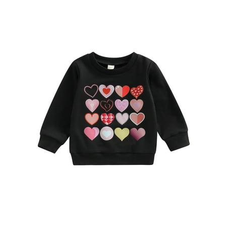 Coduop Valentine s Day Kids Baby Girls Sweatshirt Casual Heart Print Long Sleeve Pullover T-shirt
Coduop Valentine s Day Kids Baby Girls Sweatshirt Casual Heart Print Long Sleeve Pullover T-shirt