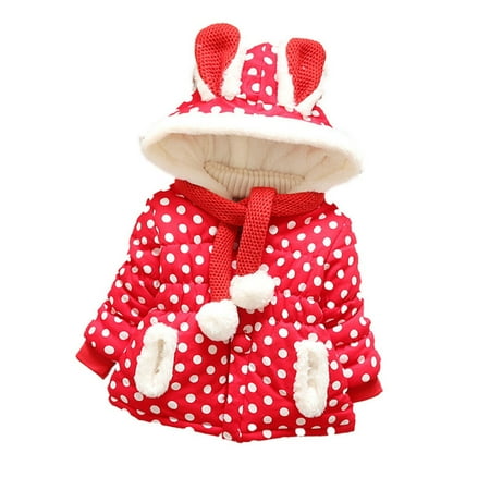 Toddler Kids Baby Girls Boys Polka Dot Jacket 3D Ear Hooded Winter Warm Windproof Coat Outwear With Scarf
Toddler Kids Baby Girls Boys Polka Dot Jacket 3D Ear Hooded Winter Warm Windproof Coat Outwear With Scarf