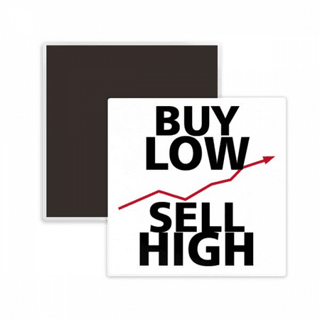 Buy Low Sell High Art Deco Fashion Square Ceracs Fridge Magnet Keepsake Memento