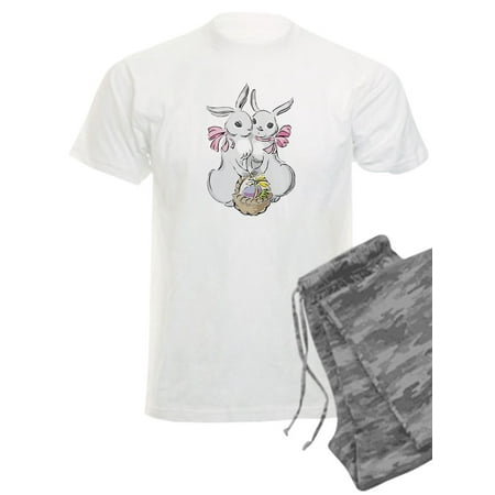 CafePress - Easter Rabbits - Men s Light Pajamas