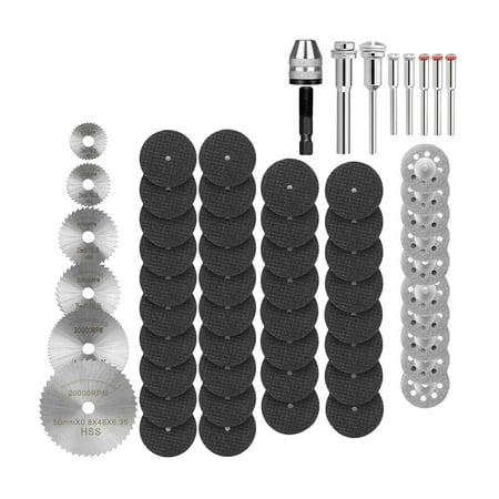 60Pcs Diamond Cutting Wheel with And HSS Rotary Tool