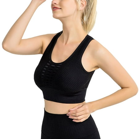 Wirefree Seamless Support Workout Bra Push Up Design Breathable Mesh Fabric Sport Bra For Women Sports Yoga Running M Black
Wirefree Seamless Support Workout Bra Push Up Design Breathable Mesh Fabric Sport Bra For Women Sports Yoga Running M Black