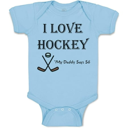 Cute Rascals Custom Baby Bodysuit I Love Hockey My Daddy Says So Cotton Boy & Girl Clothes
Cute Rascals Custom Baby Bodysuit I Love Hockey My Daddy Says So Cotton Boy & Girl Clothes
