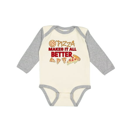Inktastic Pizza Makes It All Better Gift Baby Boy or Baby Girl Long Sleeve Bodysuit
Inktastic Pizza Makes It All Better Gift Baby Boy or Baby Girl Long Sleeve Bodysuit