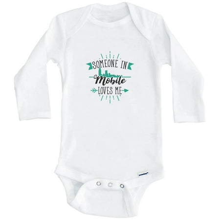 Someone In Mobile Loves Me Mobile AL Skyline One Piece Baby Bodysuit (Long Sleeve) 3-6 Months White
Someone In Mobile Loves Me Mobile AL Skyline One Piece Baby Bodysuit (Long Sleeve) 3-6 Months White