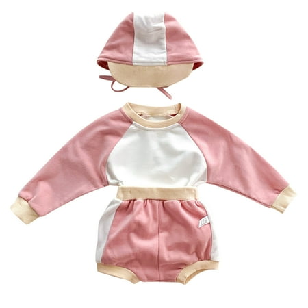 ZMHEGW Baby Boys Girls Long Sleeve Patchwork Sweatshirt Blouse Tops Sport Shorts Pants With Hat Outfit Set Clothes 3Pcs Casual Joggers Casual Fashion Clothing Set
ZMHEGW Baby Boys Girls Long Sleeve Patchwork Sweatshirt Blouse Tops Sport Shorts Pants With Hat Outfit Set Clothes 3Pcs Casual Joggers Casual Fashion Clothing Set