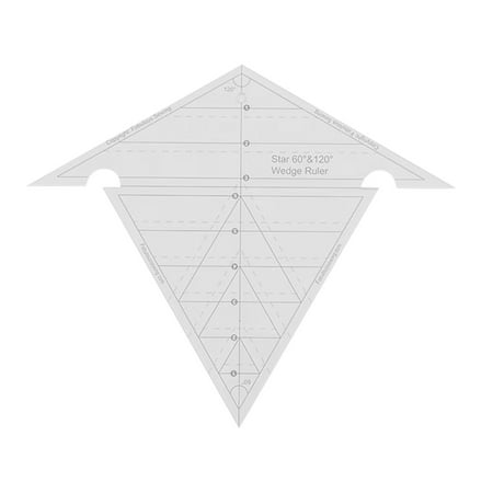 Ruler of Sewing Star 60 °&120 ° Wedge Shape Clear 120 ° Sewing Wedge Shape Reusable Sewing Template And Cloth Cutting Mode For 60 ° Sewing Lightning Deals of Today
Ruler of Sewing Star 60 °&120 ° Wedge Shape Clear 120 ° Sewing Wedge Shape Reusable Sewing Template And Cloth Cutting Mode For 60 ° Sewing Lightning Deals of Today