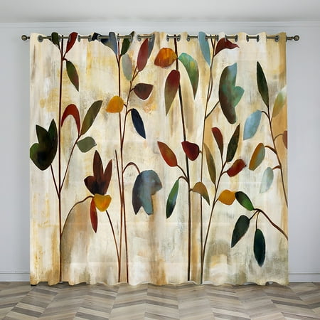2 Panels Curtains For Bedroom Living Room Watercolor Plant Leaves Curtains Room Darkening Window Grommet Curtains Thermal Noise Reducing
2 Panels Curtains For Bedroom Living Room Watercolor Plant Leaves Curtains Room Darkening Window Grommet Curtains Thermal Noise Reducing