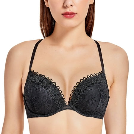 DOBREVA Women s Push Up Lace Bra Plus Size Cleavage Plunge Padded Underwire Demi
DOBREVA Women s Push Up Lace Bra Plus Size Cleavage Plunge Padded Underwire Demi
