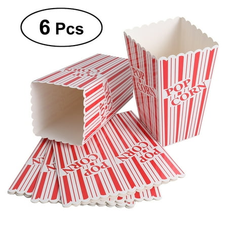 OUNONA 6PCS Plus Size Stripes Popcorn Treat Boxes Paper Popcorn Boxes for Party - Red
OUNONA 6PCS Plus Size Stripes Popcorn Treat Boxes Paper Popcorn Boxes for Party - Red
