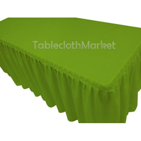 8 Fitted Polyester SINGLE Pleated Table Skirting Cover w/Top Topper 24 COLORS (Color: Apple Green)
8 Fitted Polyester SINGLE Pleated Table Skirting Cover w/Top Topper 24 COLORS (Color: Apple Green)
