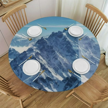 Orinice Mountain Range Snowboarder Blue Sky Round Table Cover Stain Resistant Washable Indoor Outdoor Tablecloth Kitchen Dining Wedding Parties Outdoor Fitted 100% Polyester Fiber 42-46
Orinice Mountain Range Snowboarder Blue Sky Round Table Cover Stain Resistant Washable Indoor Outdoor Tablecloth Kitchen Dining Wedding Parties Outdoor Fitted 100% Polyester Fiber 42-46