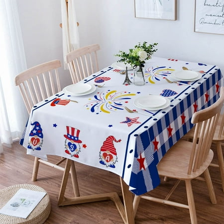 4th of July Tablecloth Patriotic Table Cloth for Rectangle Tables 60 x 84 Fourth of July Memorial Independence Day Kitchen Table Decor for Dining Holiday Party
4th of July Tablecloth Patriotic Table Cloth for Rectangle Tables 60 x 84 Fourth of July Memorial Independence Day Kitchen Table Decor for Dining Holiday Party