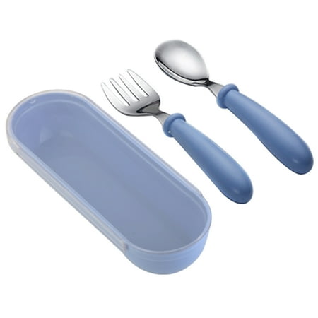 1 Set Stainless Steel Spoon Fork Small Durable Simple Feeding Spoon Fork for Baby Kids Children (Blue)
1 Set Stainless Steel Spoon Fork Small Durable Simple Feeding Spoon Fork for Baby Kids Children (Blue)