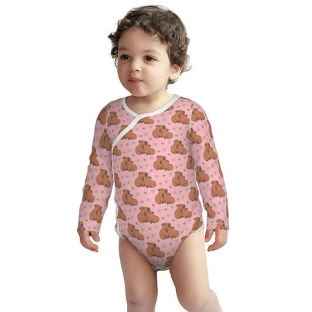 Haiem Heart Capybara Printed Unisex-Baby Long Sleeve Onesies Bodysuits Unisex Babies Snap-Up Rompers-12 Months
Haiem Heart Capybara Printed Unisex-Baby Long Sleeve Onesies Bodysuits Unisex Babies Snap-Up Rompers-12 Months