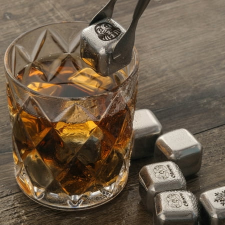 Xinwanna 1Set Whisky Stones Food Grade Reusable Stainless Steel Ice Tong Beverage Cooling Stones for Men Dad Husband (Type 1)
Xinwanna 1Set Whisky Stones Food Grade Reusable Stainless Steel Ice Tong Beverage Cooling Stones for Men Dad Husband (Type 1)