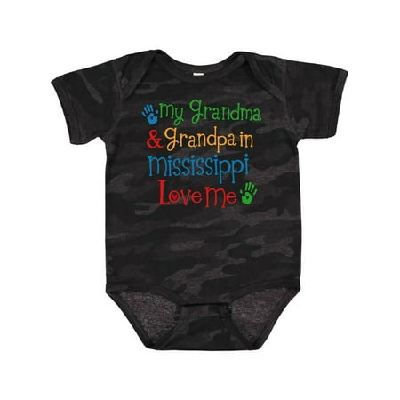 Inktastic Mississippi Grandma Loves Me Gift Baby Boy or Baby Girl Bodysuit