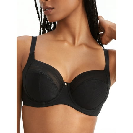 Panache Serene Stretch Lace Full Cup Underwire Bra (10305) 36J Noir