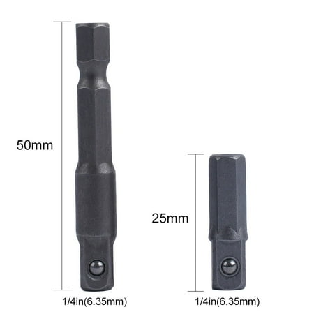 2 Pcs Impact Socket Adapter Converter 1/4\ Hex Shank Drive Extension Rod Wrench
2 Pcs Impact Socket Adapter Converter 1/4\ Hex Shank Drive Extension Rod Wrench