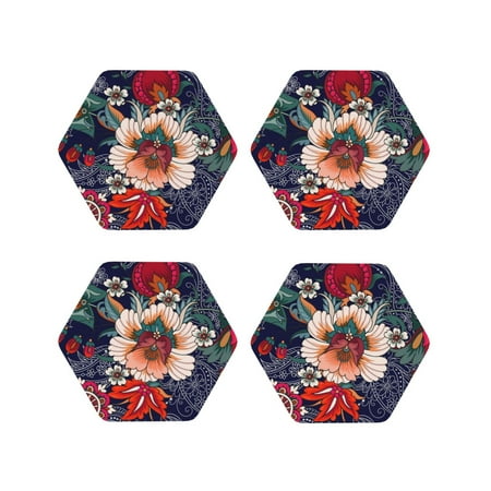 Lukts Paisley2 Print Leather Drinks Coasters Set of 4 Suitable or Drinks Furniture Protection and Easy Clean up-Hexagon
Lukts Paisley2 Print Leather Drinks Coasters Set of 4 Suitable or Drinks Furniture Protection and Easy Clean up-Hexagon