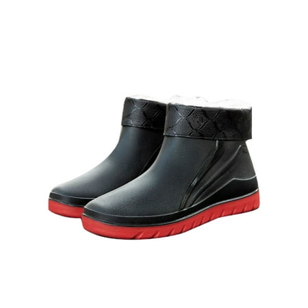 Woobling Men s Waterproof Work Boot Round Toe Garden Booties Outdoor Water-Resistant Plush Lining Rain Boots Faux Fur Red 6
Woobling Men s Waterproof Work Boot Round Toe Garden Booties Outdoor Water-Resistant Plush Lining Rain Boots Faux Fur Red 6