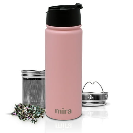 MIRA 18oz Insulated Tea Infuser Bottle Stainless Steel Travel Thermos Mug Taffy Pink
MIRA 18oz Insulated Tea Infuser Bottle Stainless Steel Travel Thermos Mug Taffy Pink