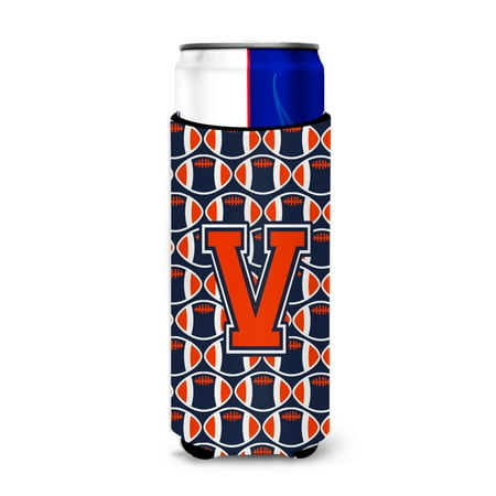 Carolines Treasures CJ1066-VMUK Letter V Football Orange Blue and white Ultra Beverage Insulators for slim cans Slim
Carolines Treasures CJ1066-VMUK Letter V Football Orange Blue and white Ultra Beverage Insulators for slim cans Slim