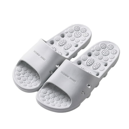 Summer Bathroom Fashion Slippers Female EVA Massage Leaking Indoor Slipper Quick-drying Hollow Out Bath Non-slip Couple Slippers(Grey 44-45)
Summer Bathroom Fashion Slippers Female EVA Massage Leaking Indoor Slipper Quick-drying Hollow Out Bath Non-slip Couple Slippers(Grey 44-45)