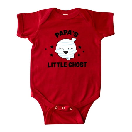 Inktastic Cute Papa s Little Ghost with Stars Gift Baby Girl Bodysuit