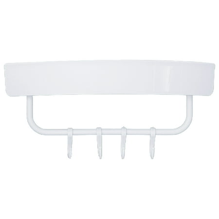 Yache Wall Mounted Storage Rack with Hooks Plastic Space Saving Bathroom Shelf for Kitchen
Yache Wall Mounted Storage Rack with Hooks Plastic Space Saving Bathroom Shelf for Kitchen