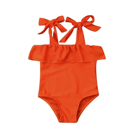 Sunisery Newborn Baby Girl Swimsuit One Piece Bikini Sling Ruffle Sleeveless Kid Romper Swimwear Orange 3-4 Years
Sunisery Newborn Baby Girl Swimsuit One Piece Bikini Sling Ruffle Sleeveless Kid Romper Swimwear Orange 3-4 Years