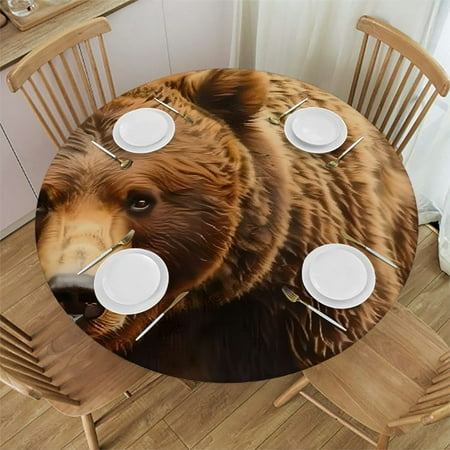 BCIIG Bear Forest Round Table Cover Stain Resistant Washable Indoor Outdoor Tablecloth Kitchen Dining Wedding Parties 100% Polyester Fiber 54-58
BCIIG Bear Forest Round Table Cover Stain Resistant Washable Indoor Outdoor Tablecloth Kitchen Dining Wedding Parties 100% Polyester Fiber 54-58