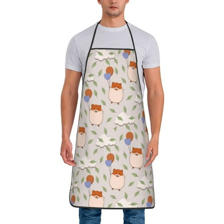 Aprons for Men Women - Cute Hamster Balloon Leaves Cooking Kitchen Apron Chef Apron Waterproof Apron for Painting Pottery Baking BBQ Gardening Salon Gift For women Men
Aprons for Men Women - Cute Hamster Balloon Leaves Cooking Kitchen Apron Chef Apron Waterproof Apron for Painting Pottery Baking BBQ Gardening Salon Gift For women Men