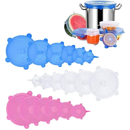 Silicone Stretch Lids 18 Pack Reusable Silicone Lids Silicone Bowl Covers 6 Sizes Silicone Covers Apply To Food Container for Freezer & Microwave
Silicone Stretch Lids 18 Pack Reusable Silicone Lids Silicone Bowl Covers 6 Sizes Silicone Covers Apply To Food Container for Freezer & Microwave
