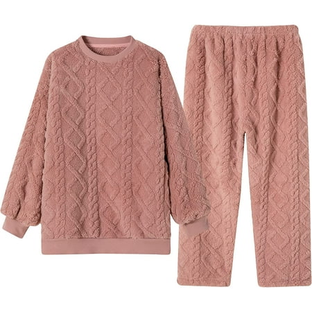 DanceeMangoos Womens Fleece Pajamas Set Flannel Soft Winter Warm Plush Loungewear Sleepwear
DanceeMangoos Womens Fleece Pajamas Set Flannel Soft Winter Warm Plush Loungewear Sleepwear