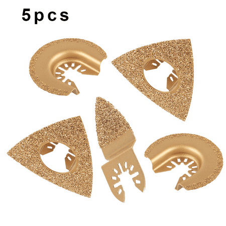 5PCS Carbide Oscillating Saw Blades Triangle Rasp Saw Tool For Rough Sanding