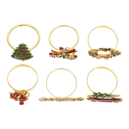 6Pcs Christmas Party Napkin Rings Party Napkin Holders Creative Napkin Buckles (Assorted Color)
6Pcs Christmas Party Napkin Rings Party Napkin Holders Creative Napkin Buckles (Assorted Color)