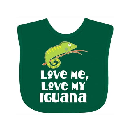 Inktastic Funny Iguana Owner Gift Gift Baby Boy or Baby Girl Bib