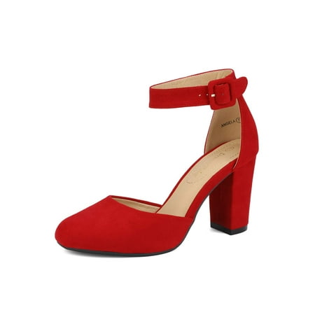 Women‘s Black Nubuck High Heel Ankle Strap Party Pumps Shoes Women‘s Footwear