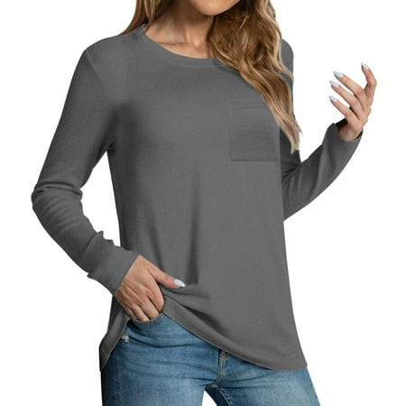 LBECLEY Womens Tops Women Dry Fit Womens Autumn Winter Casual T Shirts Long Sleeve Tops Round Neck Long Sleeve Shirts Super Scrub T Shirts for Women Grey Xxl
LBECLEY Womens Tops Women Dry Fit Womens Autumn Winter Casual T Shirts Long Sleeve Tops Round Neck Long Sleeve Shirts Super Scrub T Shirts for Women Grey Xxl