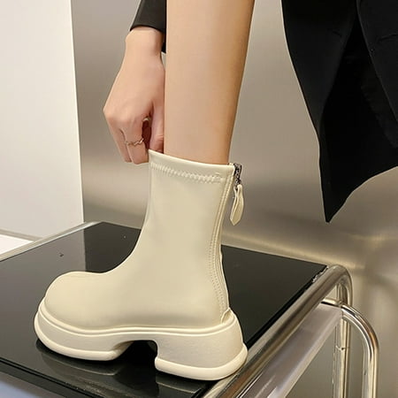 Women Ankle Boots Autumn And Winter Fashion Comfortable Simple Solid Color Comfortable Side Zipper
Women Ankle Boots Autumn And Winter Fashion Comfortable Simple Solid Color Comfortable Side Zipper
