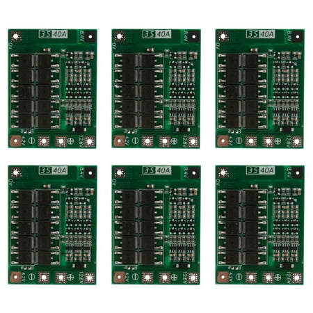 

6X 3S 40A 18650 Li-Ion Lithium Battery Charger Protection Board Pcb Bms for Drill Motor 11.1V 12.6V Lipo Cell Module