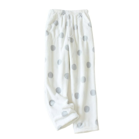 Fanvereka Women Winter Pyjama Trousers Adults Casual Solid Color / Polka Dot Pants with Side Pockets Drawstring
Fanvereka Women Winter Pyjama Trousers Adults Casual Solid Color / Polka Dot Pants with Side Pockets Drawstring